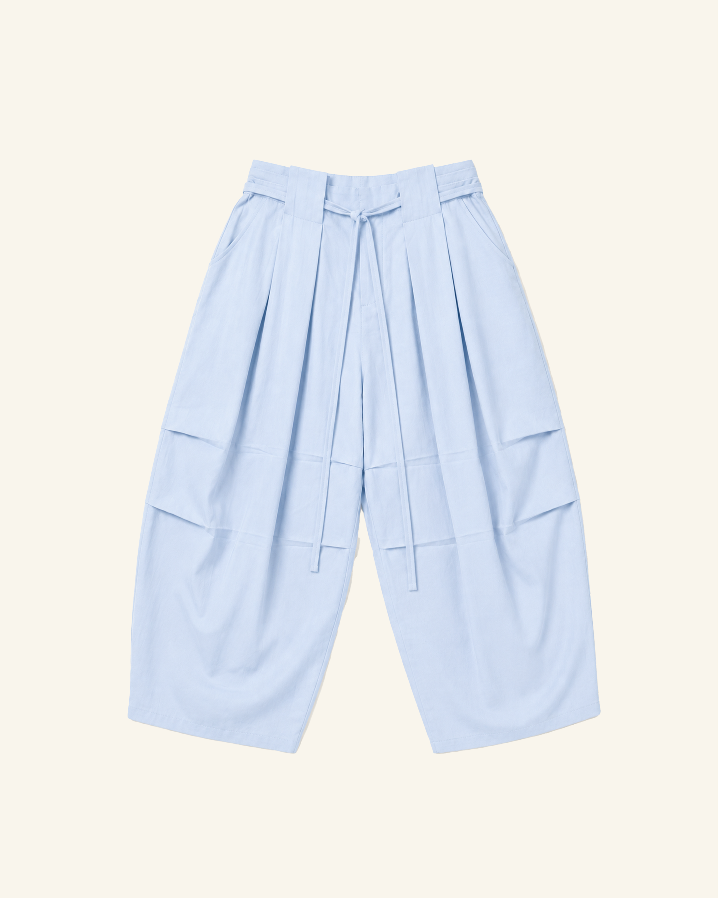 SkyBlue Sandwash Pleated Pants