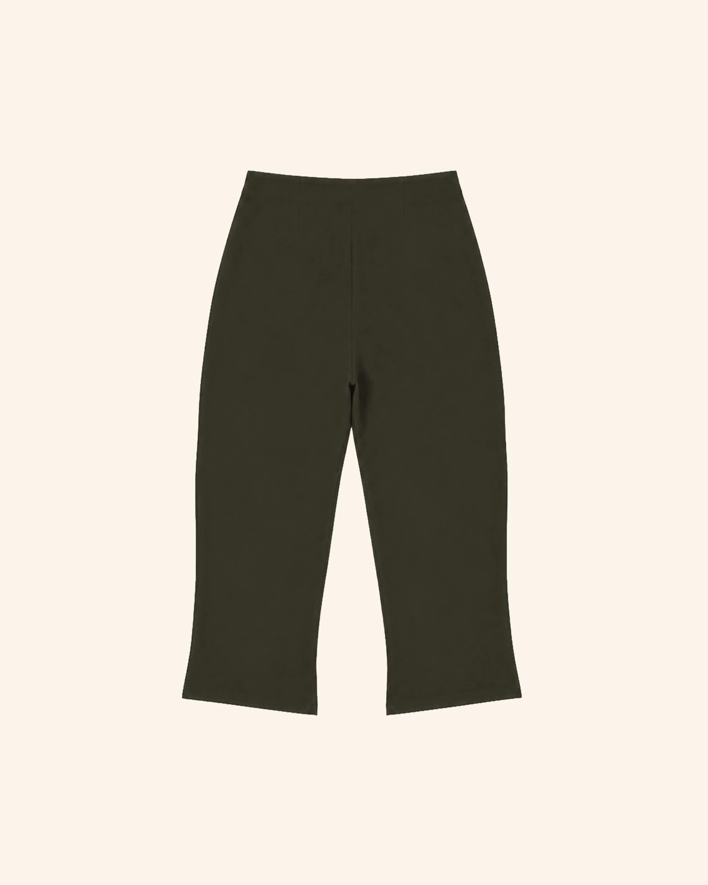Faded Olive Tailored Capris-2