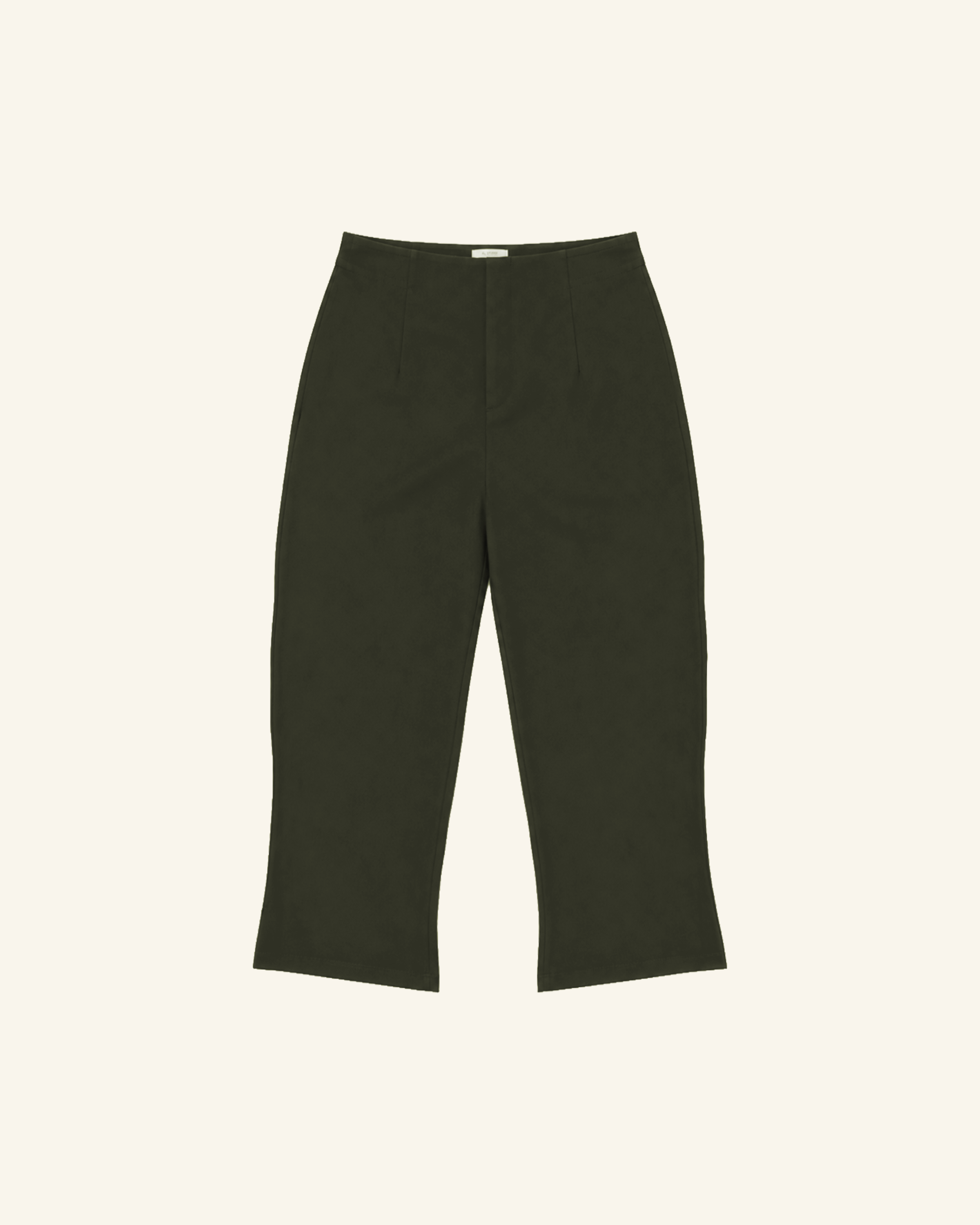 Faded Olive Tailored Capris-1