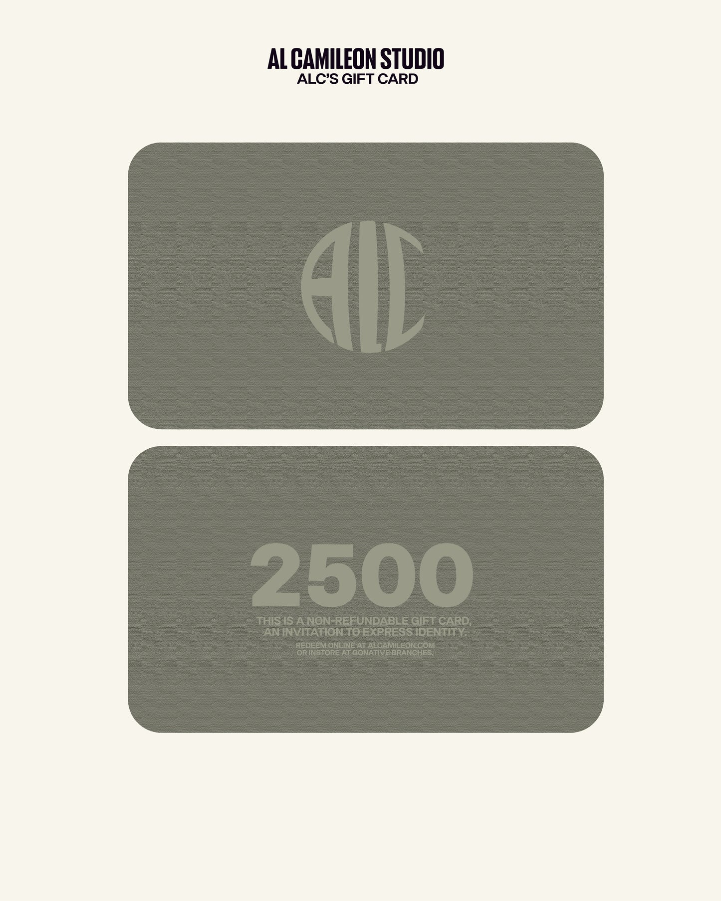 Al Camileon Studio Gift Card