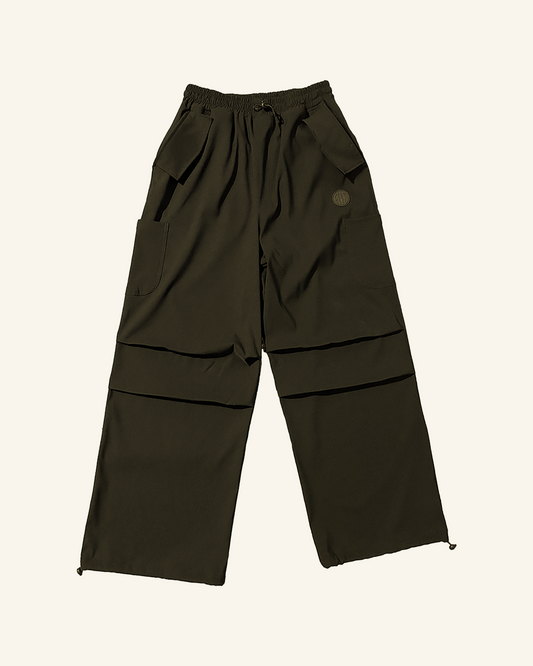 Olive Parachute Cargos