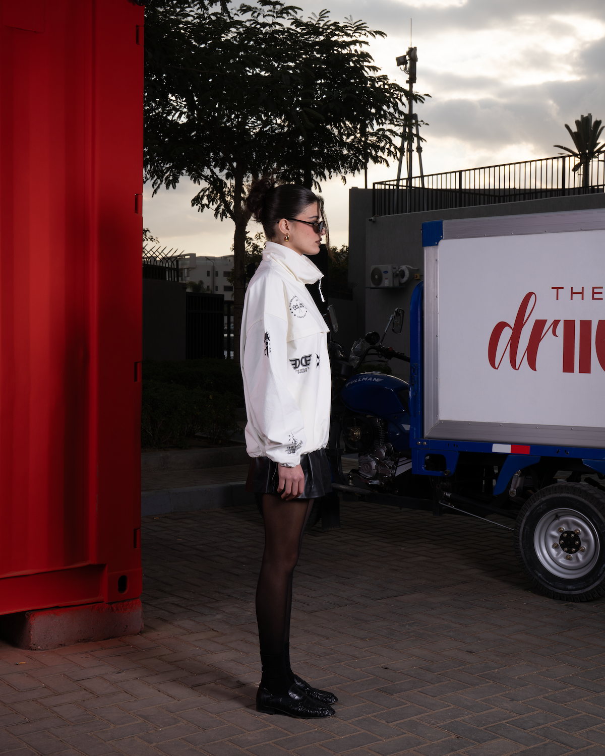 Pitlane Cream Windbreaker