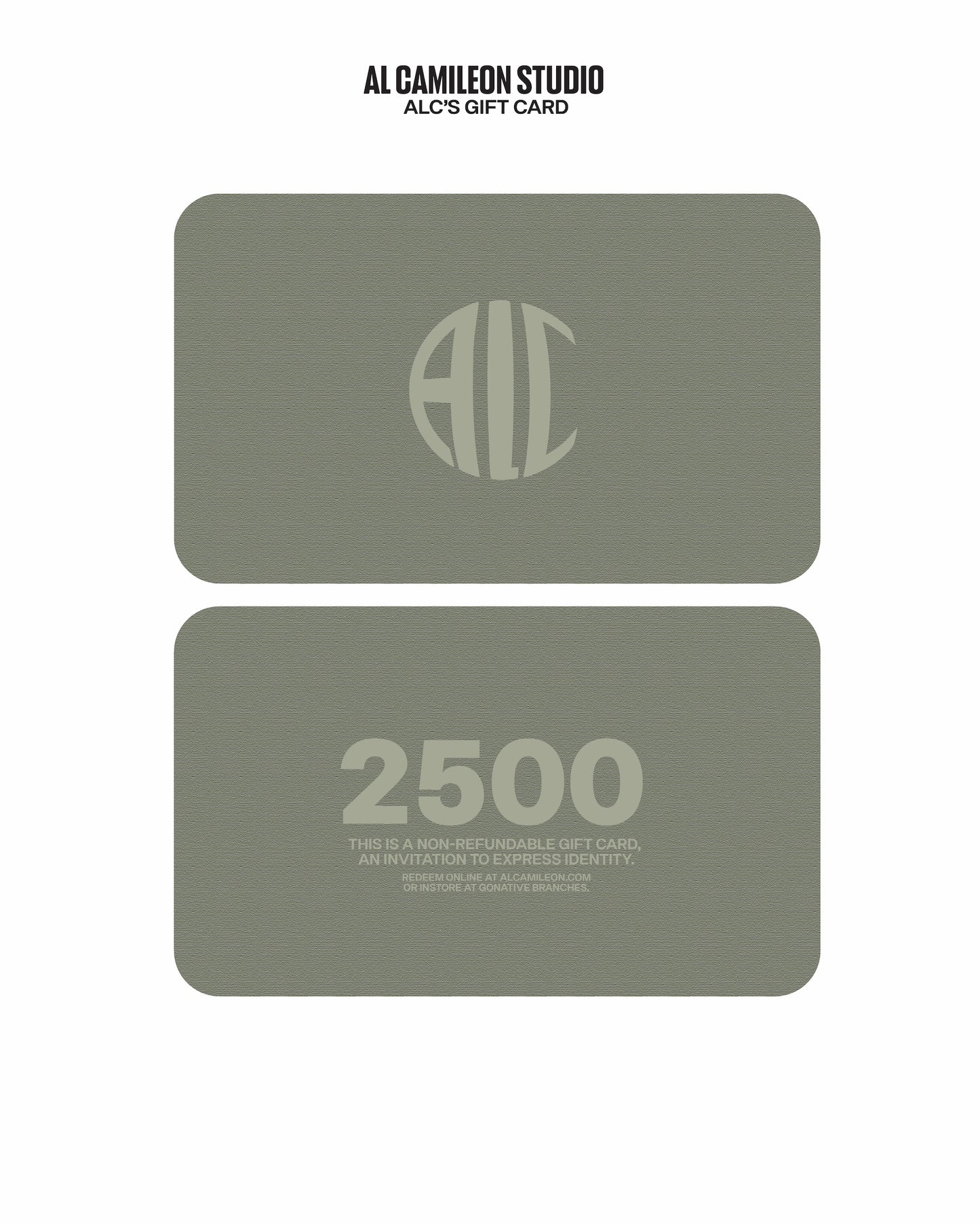 Al Camileon Studio Gift Card
