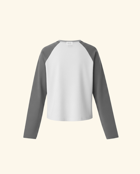 Graphite Long Sleeve Baseball T-Shirt