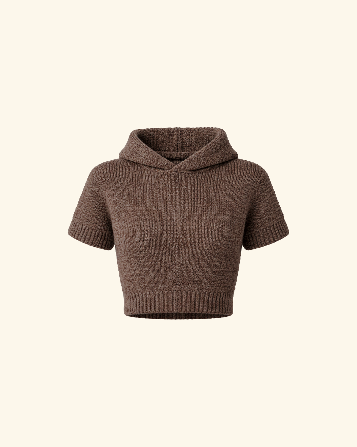 Brown Oak Knit Baby Tee-4