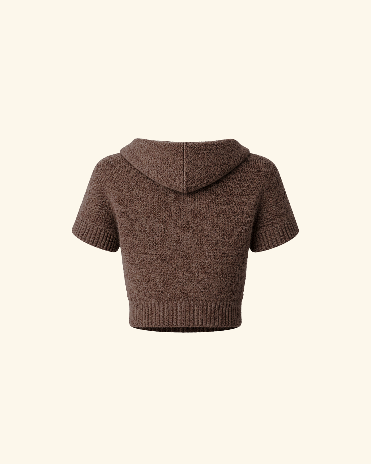 Brown Oak Knit Baby Tee-5