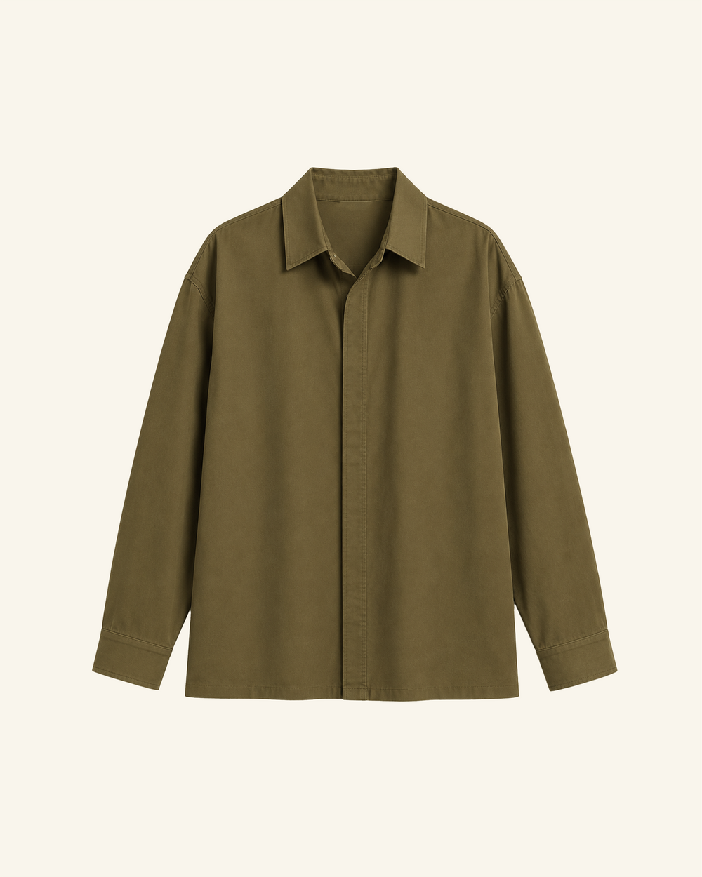 Olive Sandwash Shirt