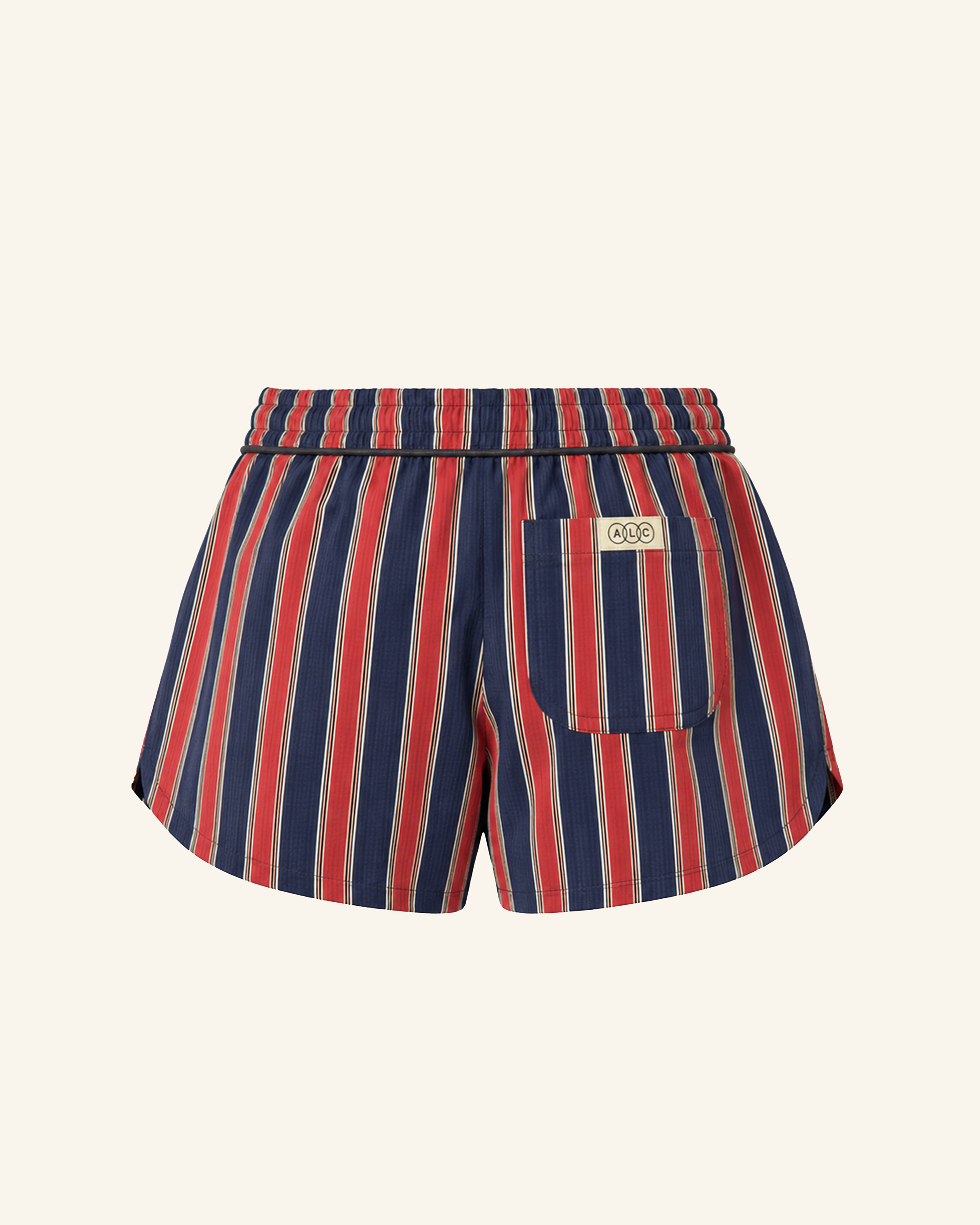 Striped Coastal Drawstring Shorts-2