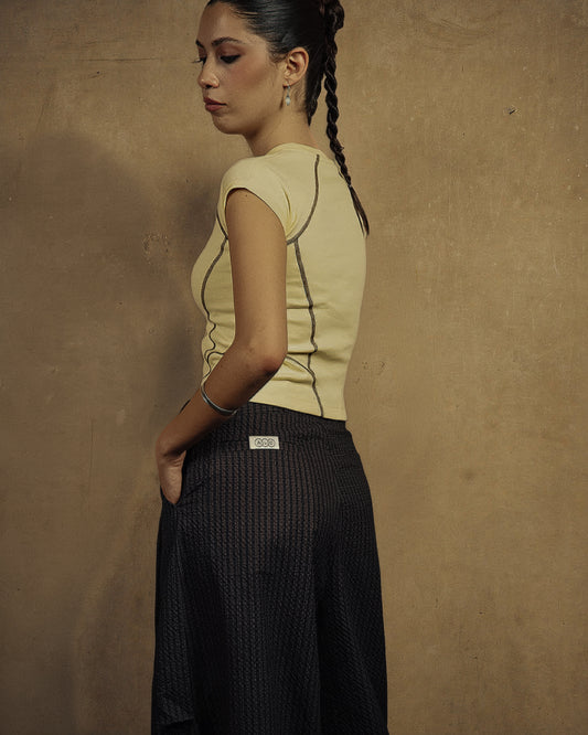 Butter Yellow Fitted T-Shirt