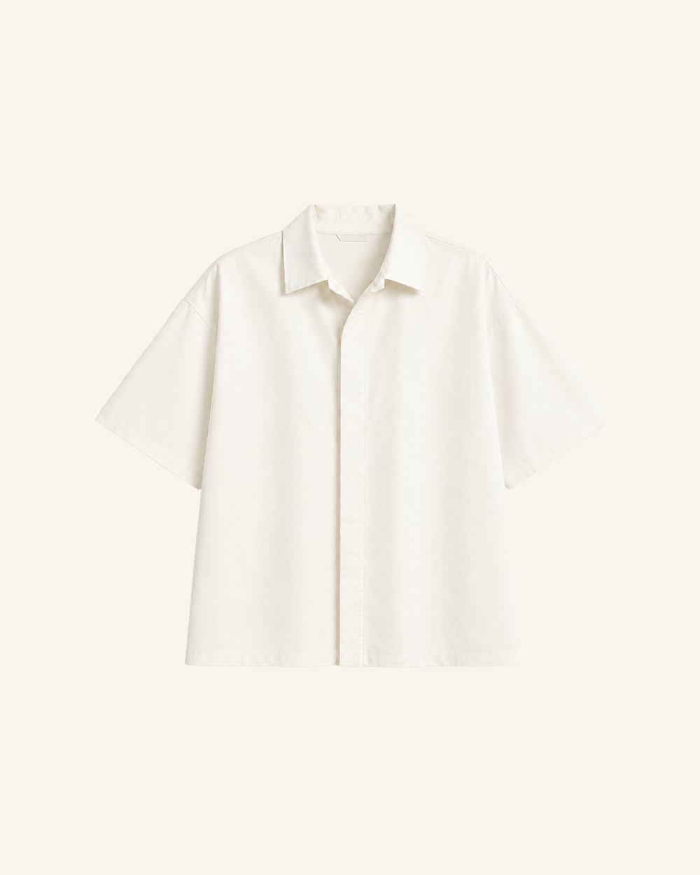 Cream Sandwash Shirt