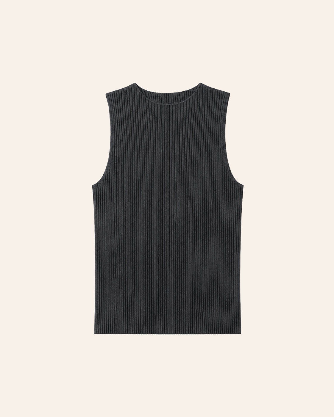 Washed Rib Cotton Tank Top-1