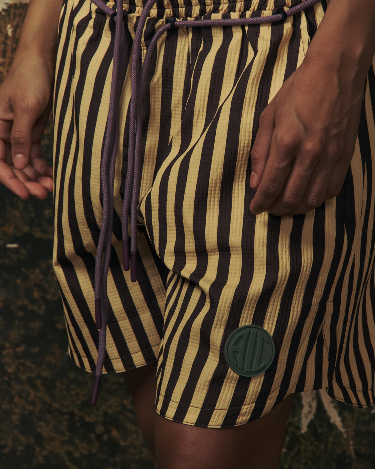 Dune Striped Drawstring Shorts-6