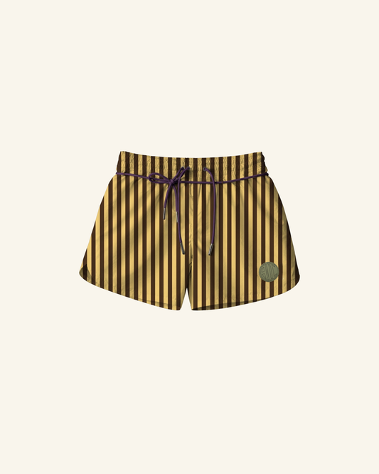 Dune Striped Drawstring Shorts