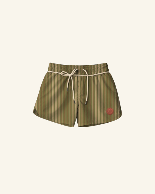 Olive Drawstring Shorts