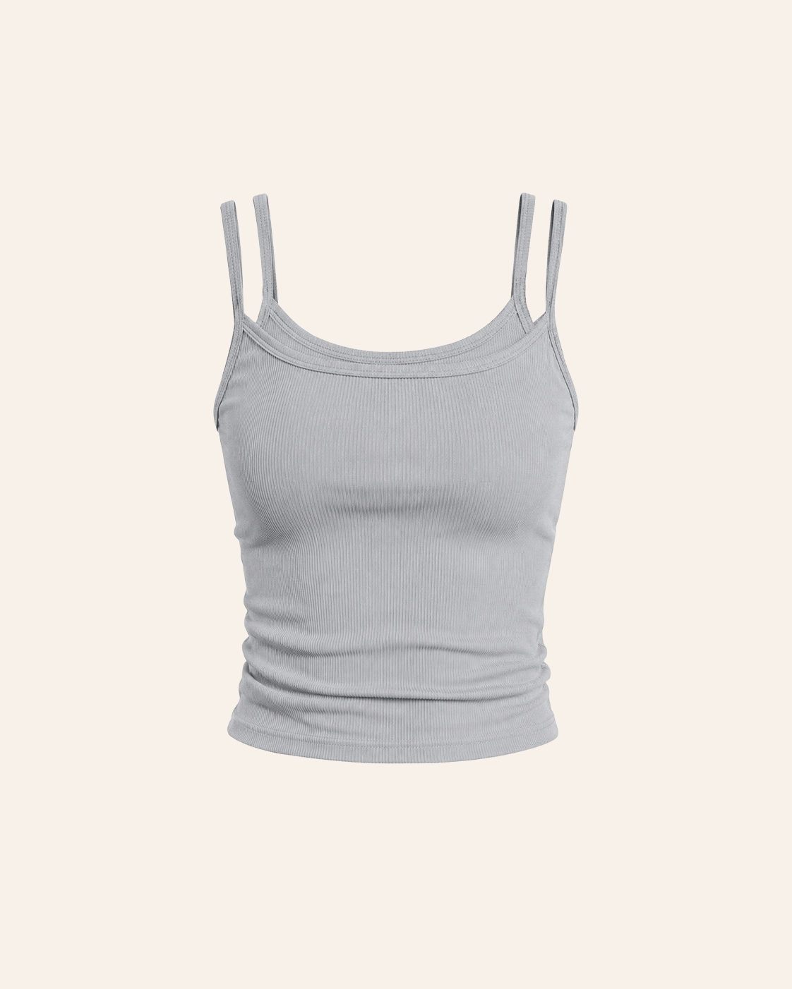 Grey on Grey Double Tank Top-1