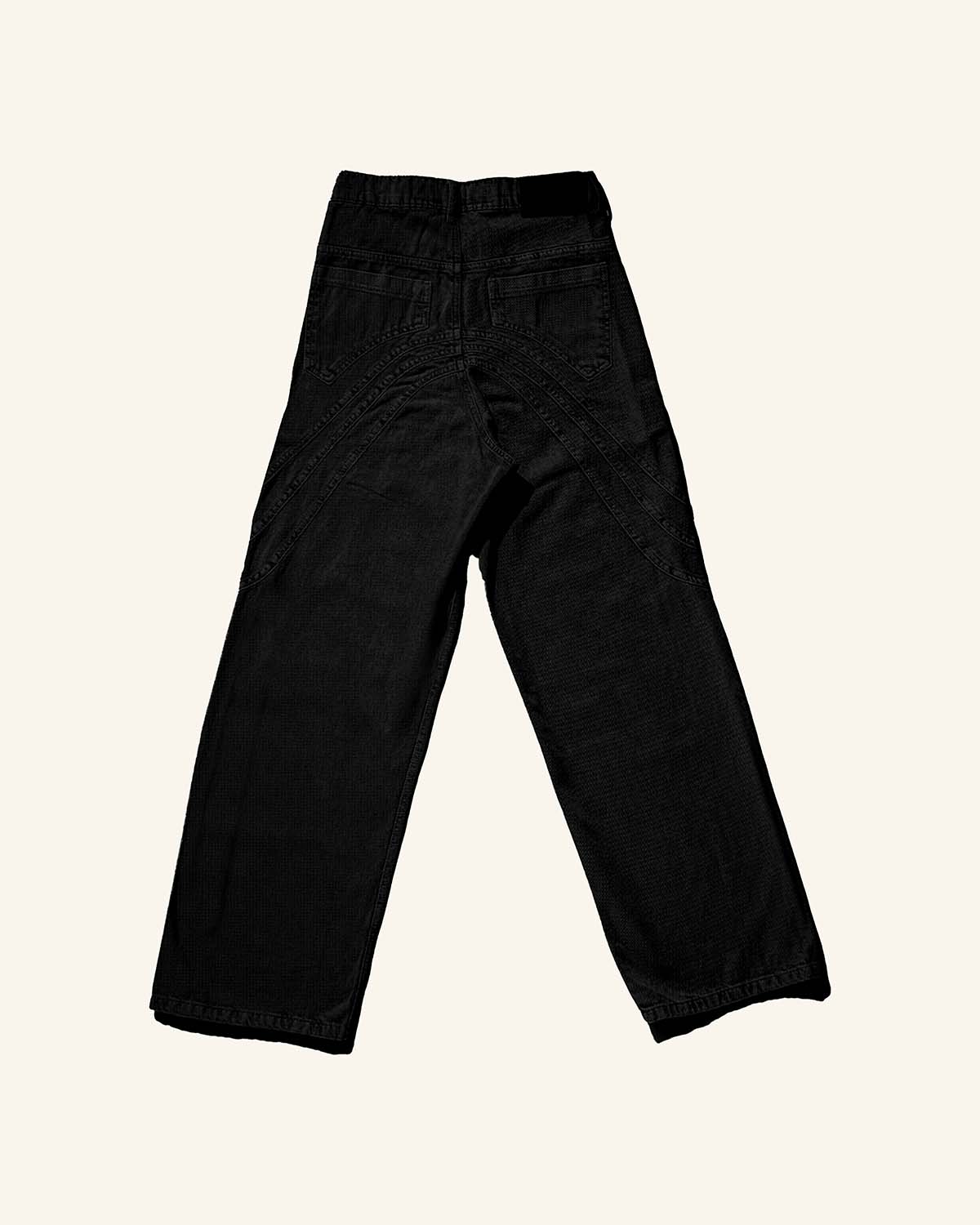 Black Three-Way Denim