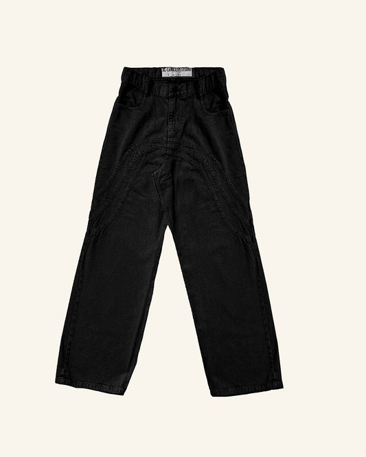 Black Three-Way Denim