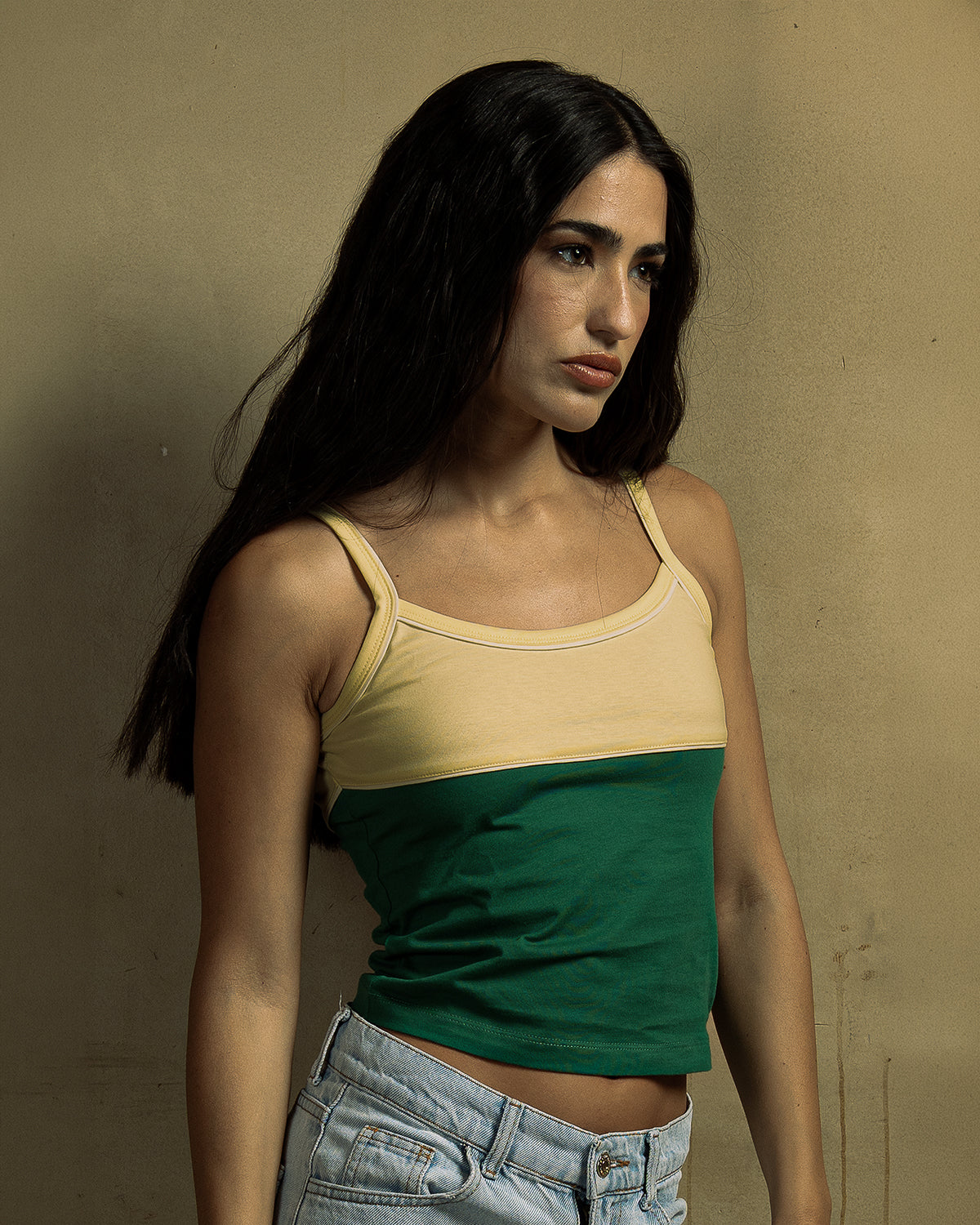 Green Vintage Tank Top-2