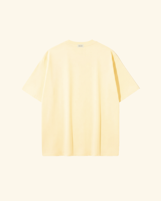 Butter Yellow Printed T-shirt